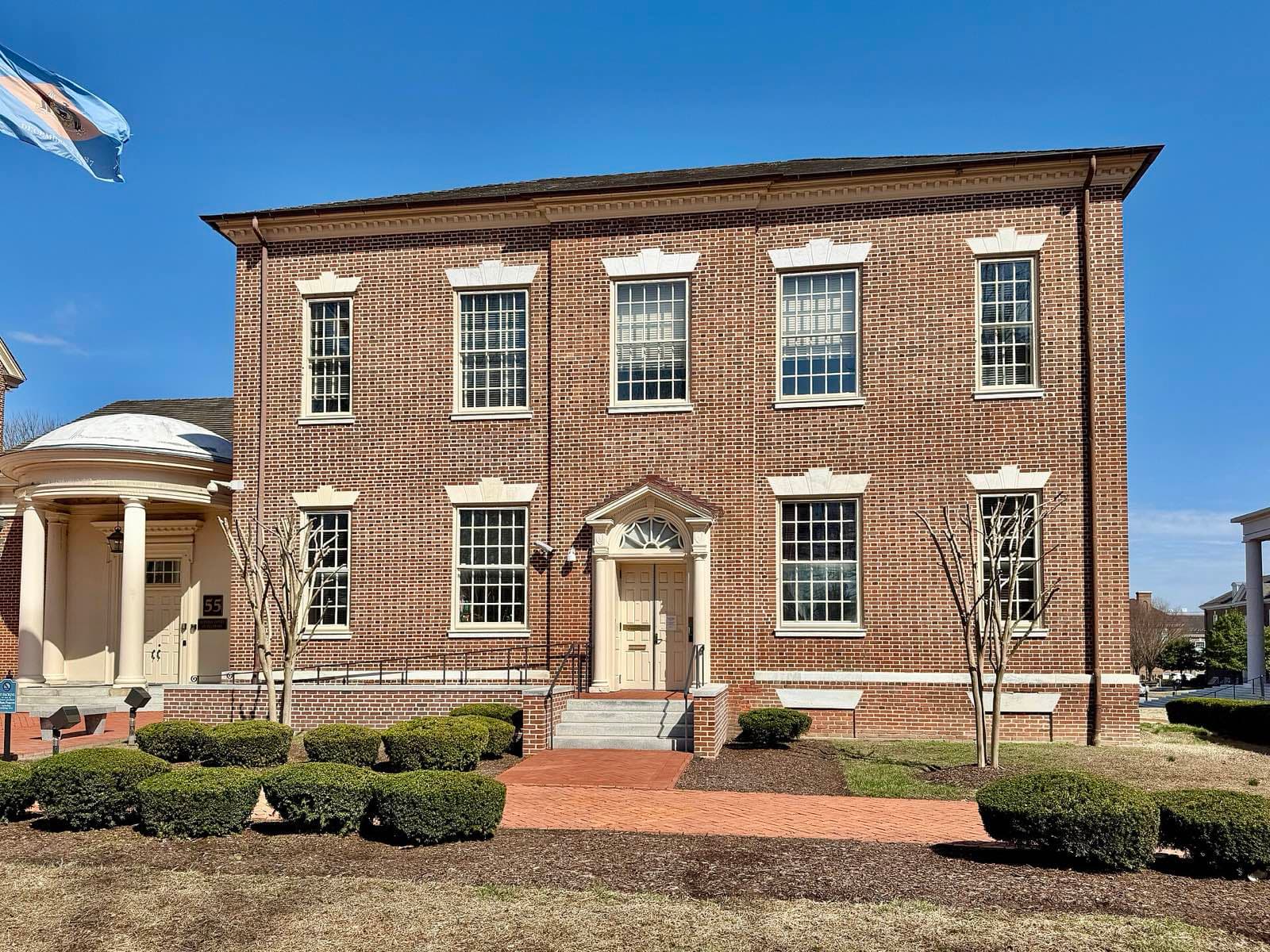 The Delaware Supreme Court building on The Green in Dover