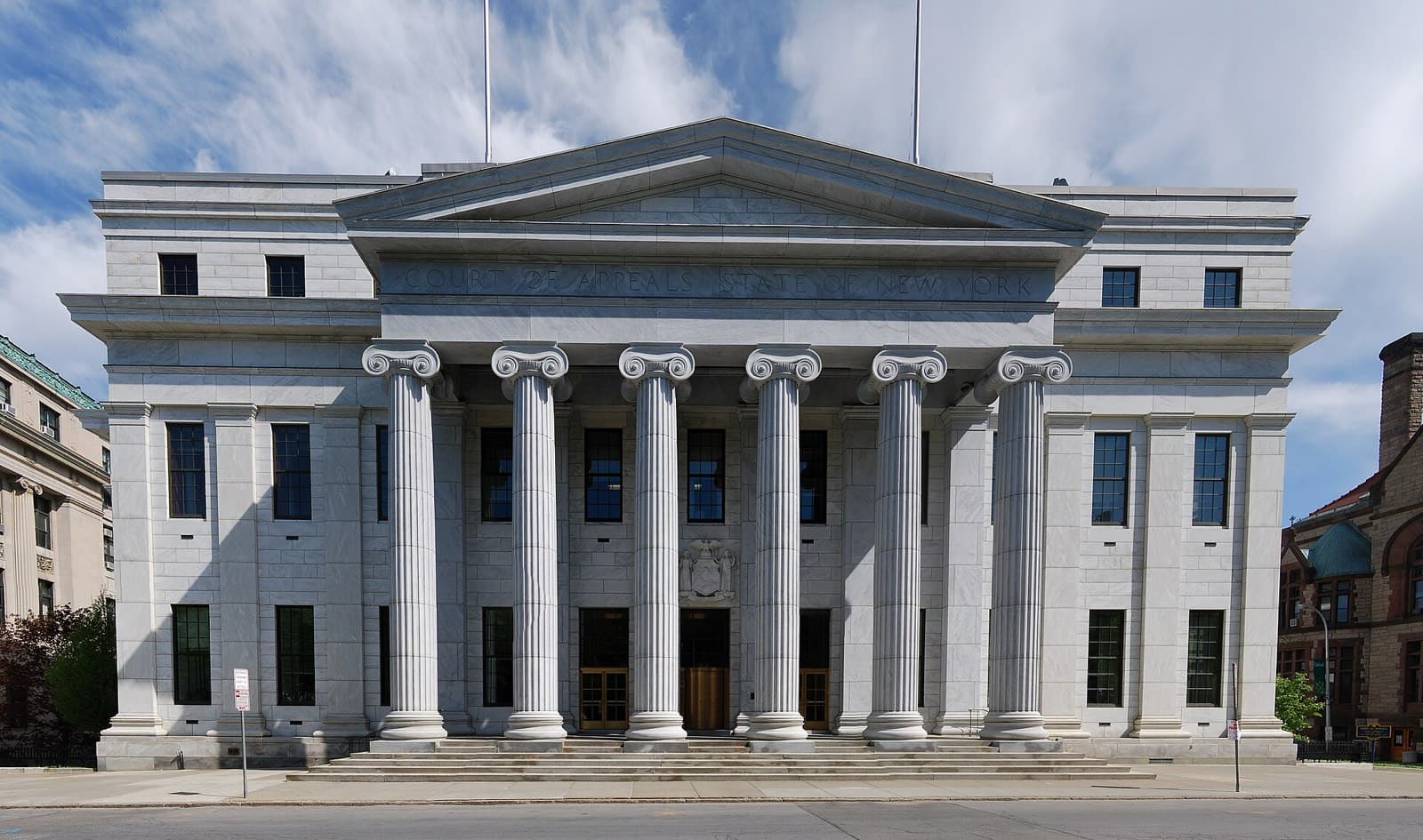 Court of Appeals Hall, home of the New York Court of Appeals, in Albany