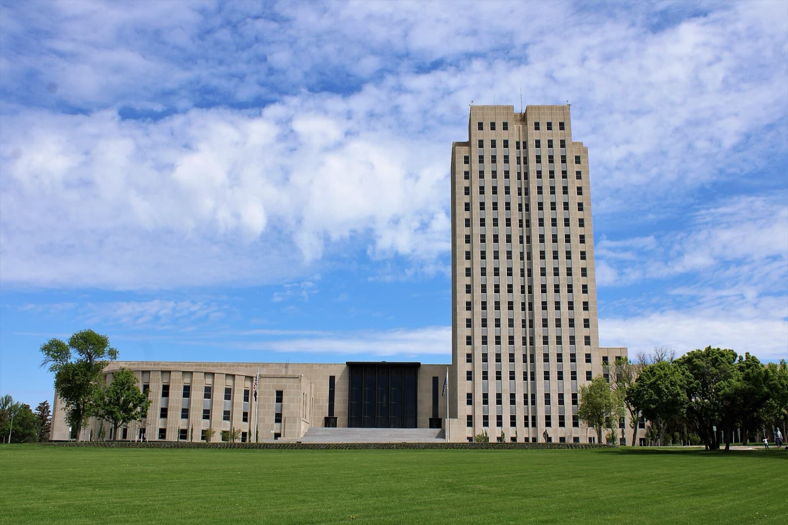 The North Dakota State Capitol in Bismarck