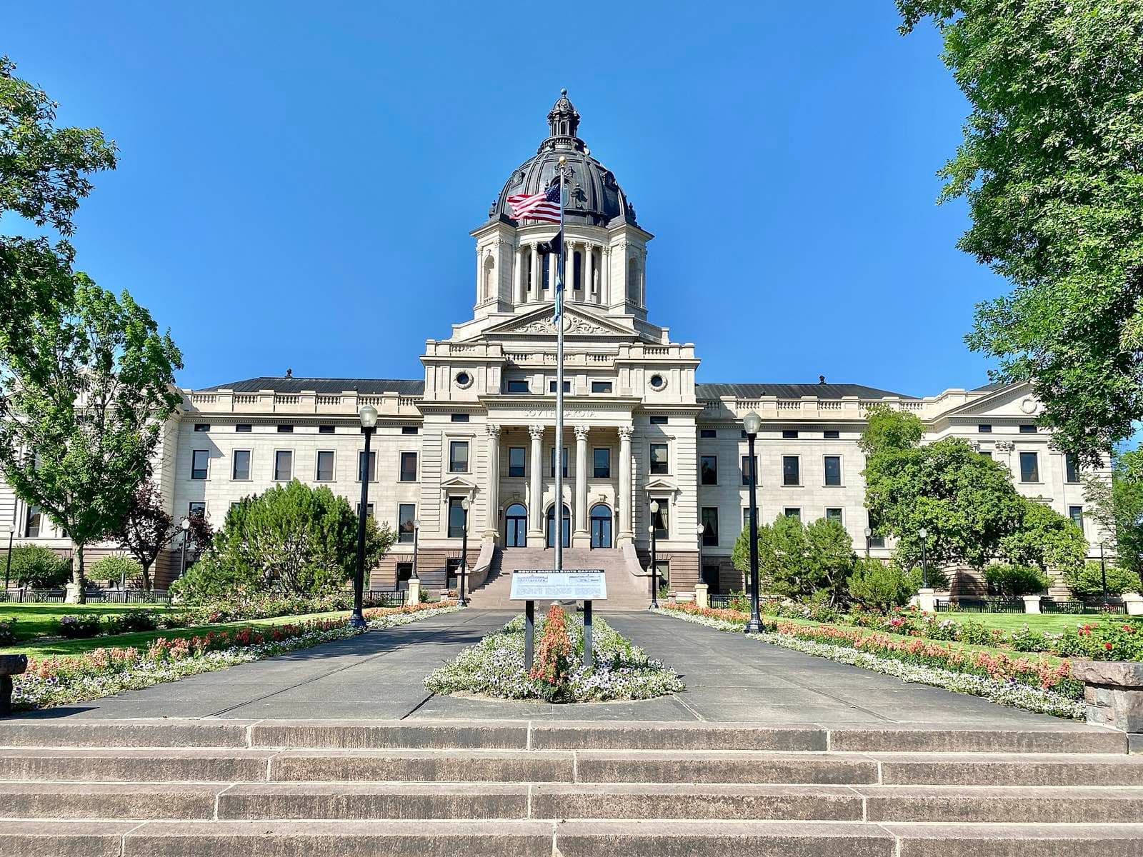 The South Dakota State Capitol in Pierre